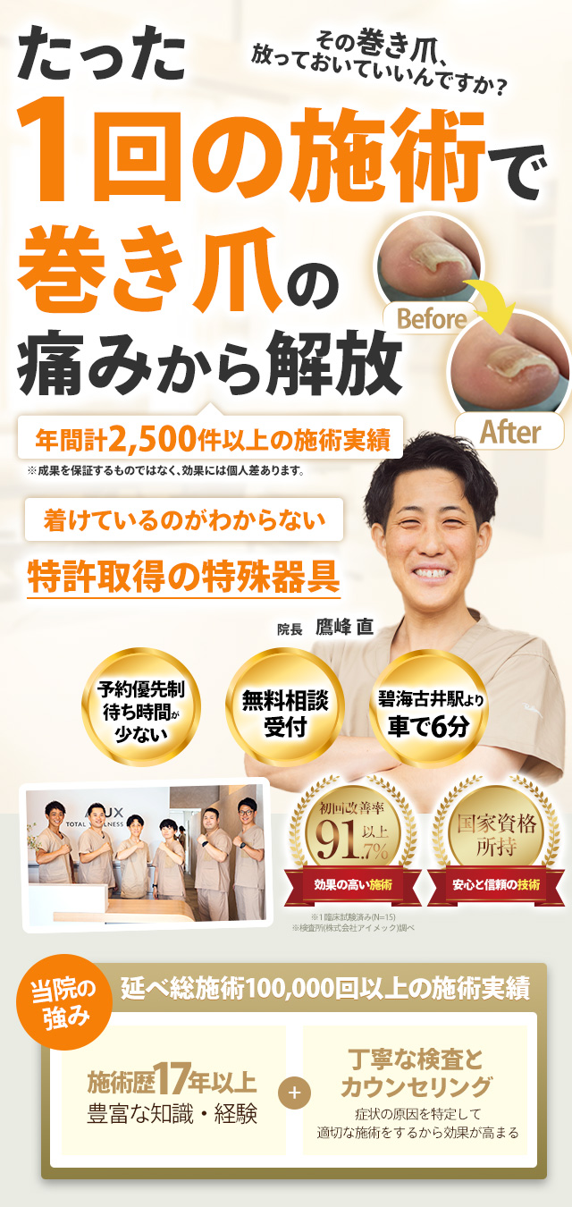 巻き爪ファーストビュー